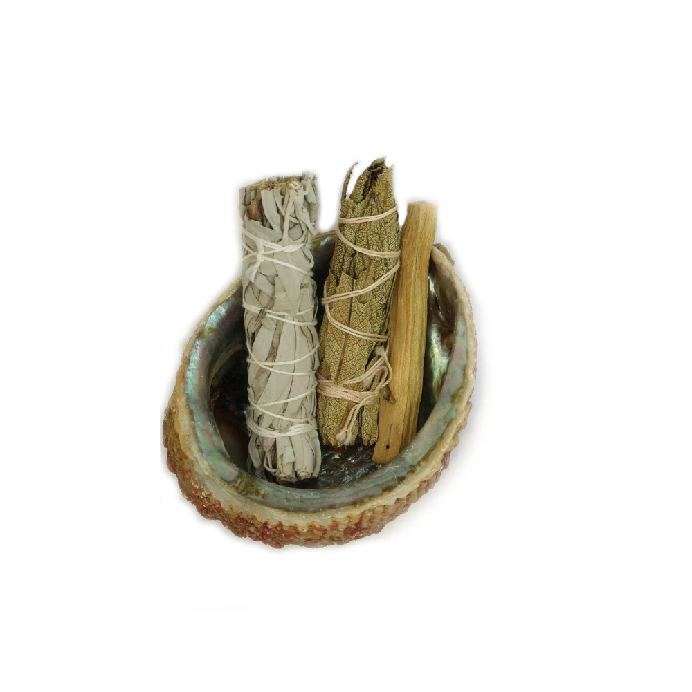 Smudge Ash Tray Burner - Abalone Shell - Large 5"-6"