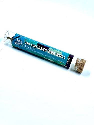 Delta 8 Dressed CBD Pre Roll – Blue Lotus – 100% Organic