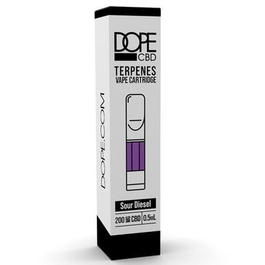 Dope CBD - CBD Cartridge - Sour Diesel With Terpenes - 200mg-400mg