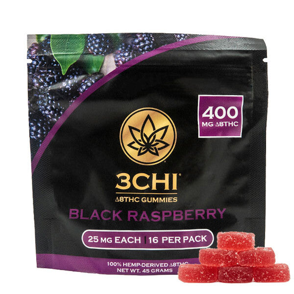 3Chi: Delta 8 Gummies 400mg Black Raspberry