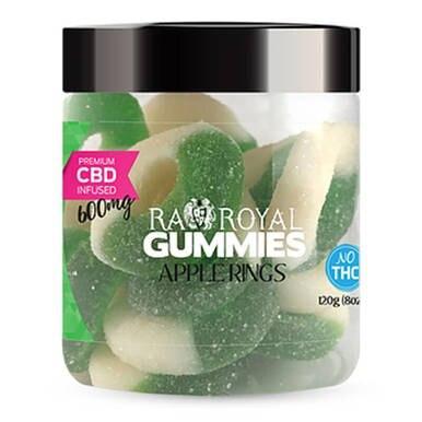 RA Royal CBD - CBD Edible - Apple Ring Gummies - 300mg-1200mg