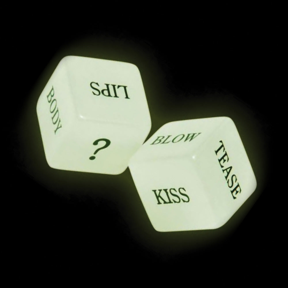 2PC SET - Glow Love Dice - 1"x1"