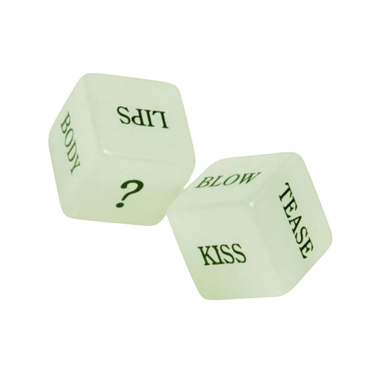 2PC SET - Glow Love Dice - 1"x1"