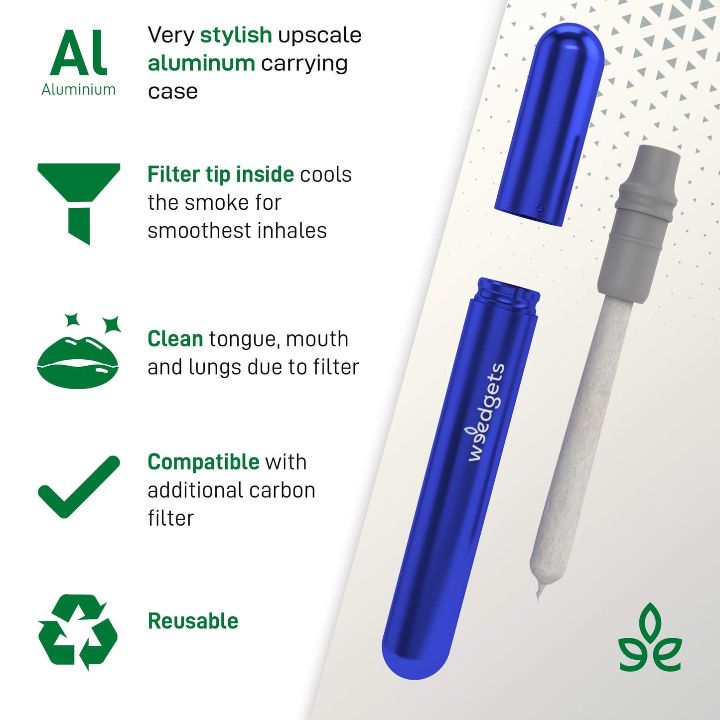 Doob Tube Kit - Smell Proof & Waterproof Metal Dube Tube