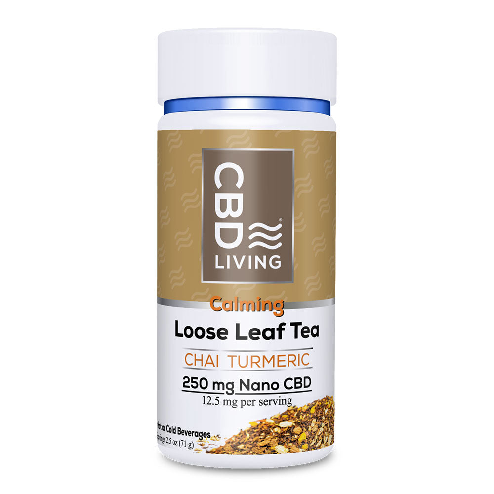 Calming Loose Leaf Tea Chai Turmeric (250mg Nano CBD) 71g Box