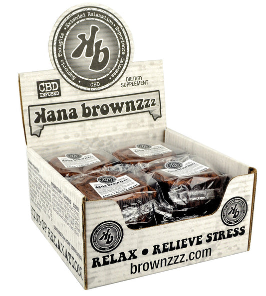 12PC DISP- Kana Brownzzz CBD Relaxation Brownies- 4oz / 25mg