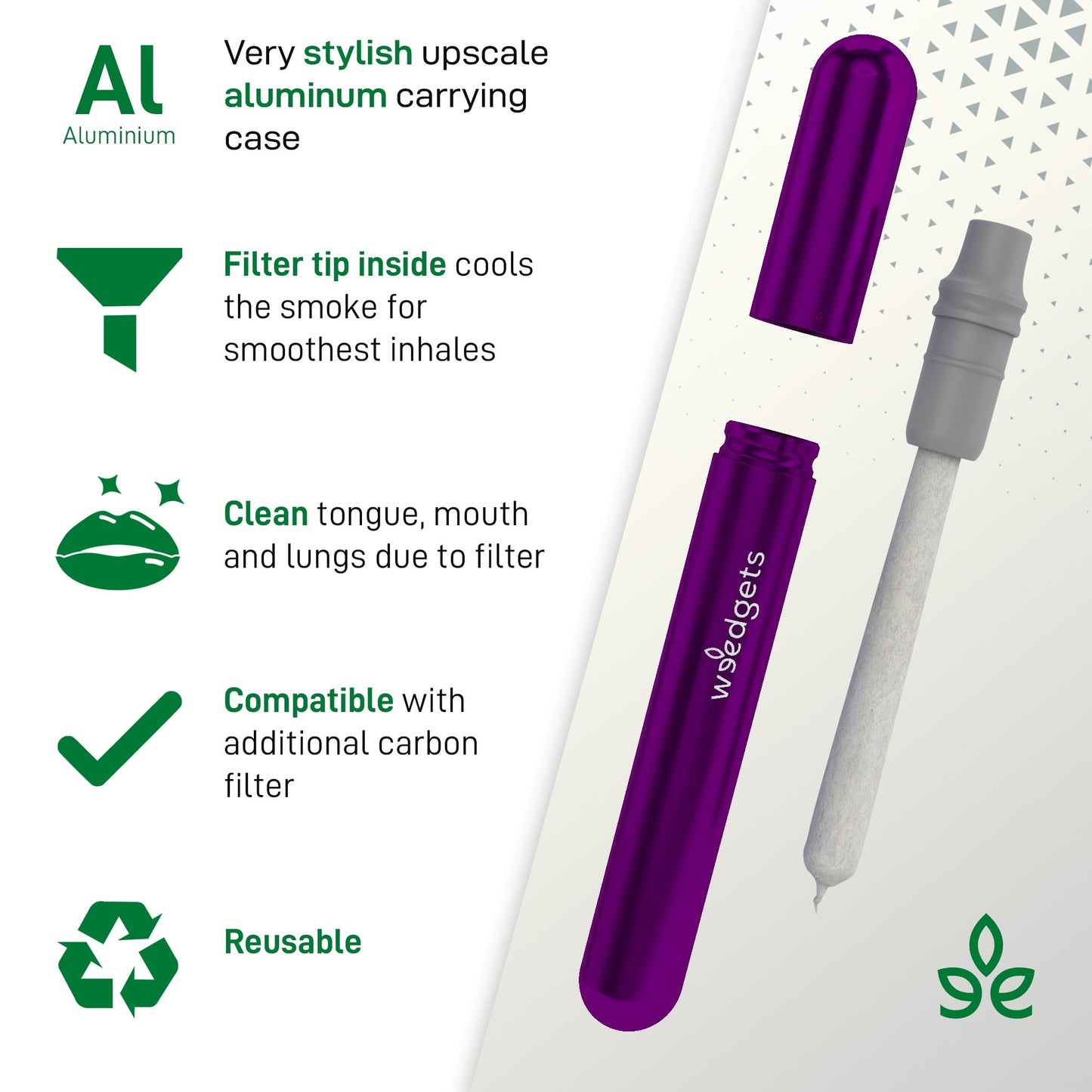 Doob Tube Kit - Smell Proof & Waterproof Metal Dube Tube