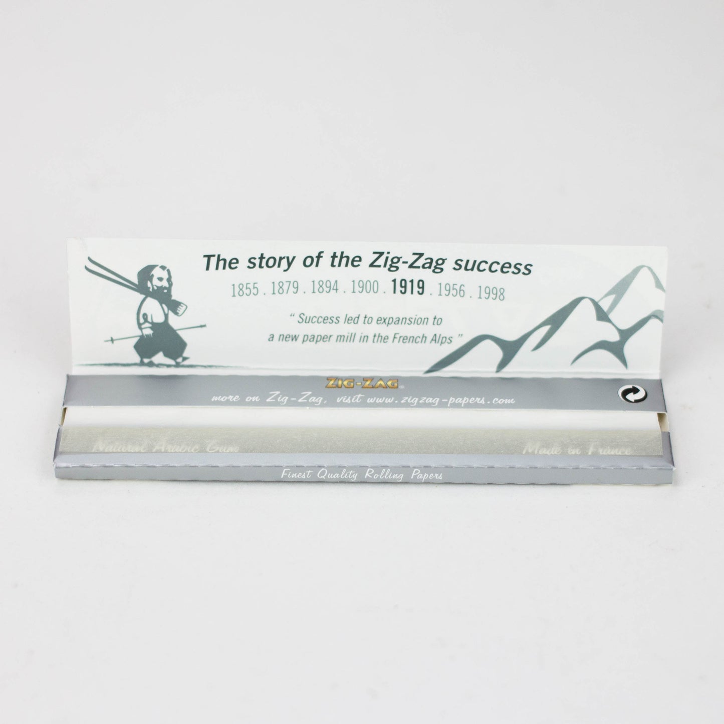 ZIG-ZAG silver King slim rolling paper Box of 50